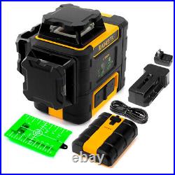 KAIWEETS 3D Green Laser Level Rotary Self Leveling 3 X 360° Rechargeable Battery