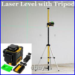 KAIWEETS KT360A 3D Laser Level Rotary Self Leveling with 3.7m Telescoping Tripod