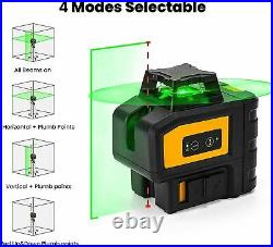 KAIWEETS Self-Leveling Green Laser Level, 360 Laser Line, 2 Plumb Dots, Goggles