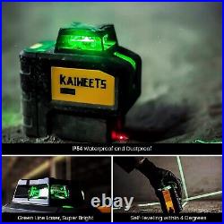 KAIWEETS Self Leveling Green Laser Level, 360 Laser Line with 2 Plumb Dots, C
