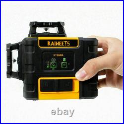 KT360A Green 3D Laser Level Self-Leveling with Enhancement Laser Goggle-KAIWEETS