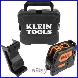 Klein Tools 93LCLG Laser Level, Self-Leveling Green Cross-Line, Red Plumb Spot
