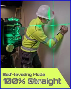 LG-3D Laser Level Self Leveling 3X360°, 3D Green Beam Cross Line Laser for Const