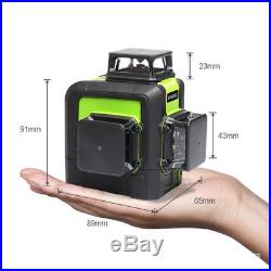 Laser Level 12 Line Green Self Leveling 360° Rotary Cross Measure Tool US Ship