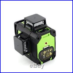 Laser Level 12 Line Green Self Leveling 3D 360° Rotary Cross Measure Tool Hot