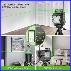 Laser Level 2x360 Self-Leveling Cross Line Laser with Bluetooth Connected