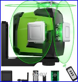 Laser Level 360 Self Leveling Laser Level Tool, 12Line 3D Green Cross Line Three