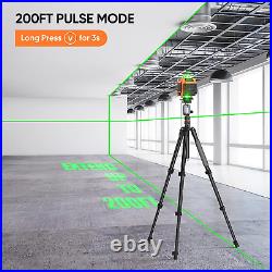 Laser Level, 4D Laser Level 360 Self Leveling, 200Ft Green Laser Level Lines To