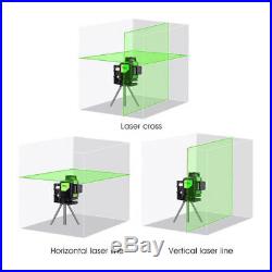 Laser Level 8 Lines Green Self Leveling 3D 360° Horizontal Vertical With