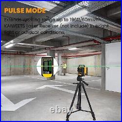 Laser Level Green, 3X360° Laser Level, 3D Lines Laser 98Ft/30M Up to 196Ft/60M