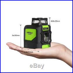 Laser Level Green 5 Line Self Leveling Outdoor 360° Rotary Cross Measure Tool