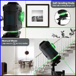 Laser Level Laser Level Line Tool 3x360 3d Green Cross Lines Self Leveling Laser