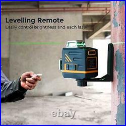 Laser Level Self Leveling 3x360° 3D Green Cross Line for Construction and