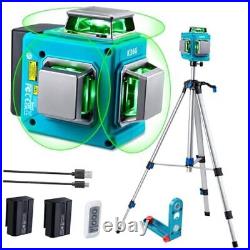 Laser Level with Tripod, 3 x 360 Self Leveling Laser Level, Green Laser Level