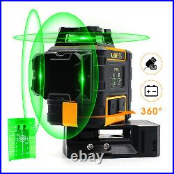 Line Laser Level 360° 3D Green red Laser Tool Auto Self-Leveling Cross Measure