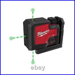 Milwaukee 3510-21 USB Rechargeable Green 3-Point Self-Leveling Laser