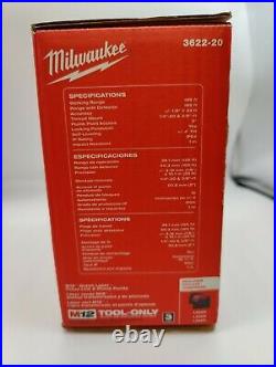 Milwaukee 3622-20 M12 Green Laser Cross Line & Plumb Point New Tool Only, New