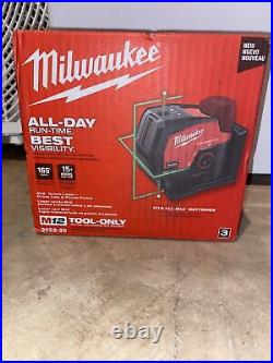 Milwaukee 3622-20 M12 Green Laser Cross Line & Plumb Point (Tool Only)