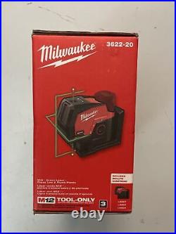 Milwaukee 3622-20 M12 Green Laser Level Red/Black