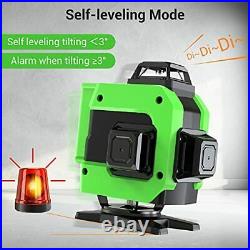 Mioyoow Self Leveling Laser Level Tool, 16 Lines Green Laser Level 4D Cross Line