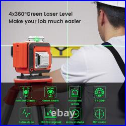 NEW 4D 360° 16 Lines Green Laser Level Auto Self Leveling Rotary Cross Measure