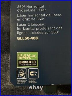 NEW BOSCH GLL50-40G 360-Degree Horizontal Self Leveling Cross-Line Green Laser