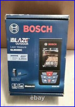 NEW BOSCH GLM400C Blaze 400' 120M Outdoor Laser Measure Accurate Reliable USA