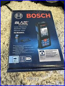 NEW Bosch Blaze Outdoor 400 ft Laser Measure GLM400CL With Camera