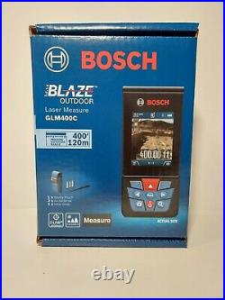 NEW Bosch Blaze Outdoor 400ft Laser Measure With Bluetooth & Viewfinder GLM400C