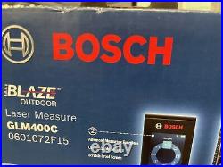 NEW Bosch Blaze Outdoor 400ft Laser Measure With Bluetooth & Viewfinder GLM400C