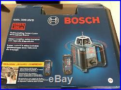 NEW Bosch GRL300HVD Self-Leveling Rotary Laser + Layout Beam Interior Kit