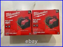 NEW Milwaukee M12 3622-20 Green 125 ft Cross Line and Laser Level (Tool-Only)