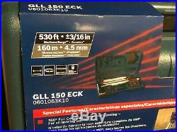 NIB Bosch GLL150ECK Self-Leveling 360º Laser Kit With 530 Ft Max Range NEW