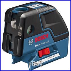 New BOSCH GCL25 Professional Five-Point Self Leveling Alignment Laser Cross-Line