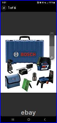 New Bosch GCL100-80C 12V Cross-Line Laser with Plumb Points