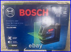 New Bosch GLL100-40G 100 ft. Laser Level Self Leveling Kit