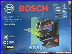 New! Bosch Gcl100-40g Visimax Combination Laser 4 Times Brighter Ships Free
