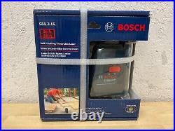 New Bosch Gll 3-15 Self Leveling 3 Line Laser Smart