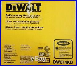 New Dewalt Dw074kd Self Leveling Interior And Exterior Rotary Laser Level Kit