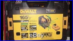 New Dewalt Dw0825lg 12 Volt 5 Spot Cross Line Laser Level 155' Range Kit 2667301
