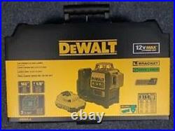 New Dewalt Dw089lg 12 Volt Laser Line Level Green Beam 165' Range Kit 2667384