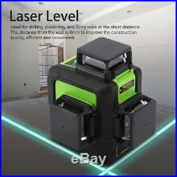 New Laser Level 12 Line Green Self Leveling 3D 360° Rotary Cross Measure Tool