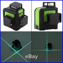 New Laser Level 12 Line Green Self Leveling 3D 360° Rotary Cross Measure Tool US