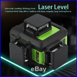 New Laser Level 12 Line Green Self Leveling 3D 360° Rotary Cross Measure Tool US