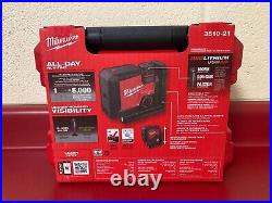 New Milwaukee 3510-21 USB Rechargeable Green 3-Point Laser Kit