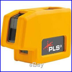 New PLS3 3-point Red Beam Laser Level PLS-60523N by Pacific Laser Systems