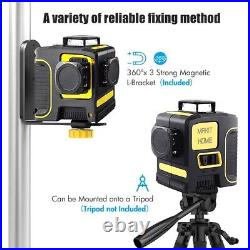 New Rechargeable Self Leveling laser level 360 Rotary green12 Lines3D Cross Line