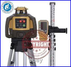 New! Topcon Rl-h5a Self-leveling Rotary Slope Laser Level Pkg, Grade, 16 Ft Inch