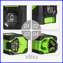 Outdoor 5 Line Green Laser Level Self Leveling 360° Rotary Cross Measure Tool