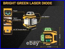 PREXISO 360° Laser Level Self Leveling 5 Leveling Modes Green Line Laser Level